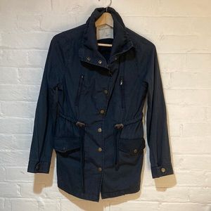 Sound & Matter navy cotton utility coat. Size: Women’s small